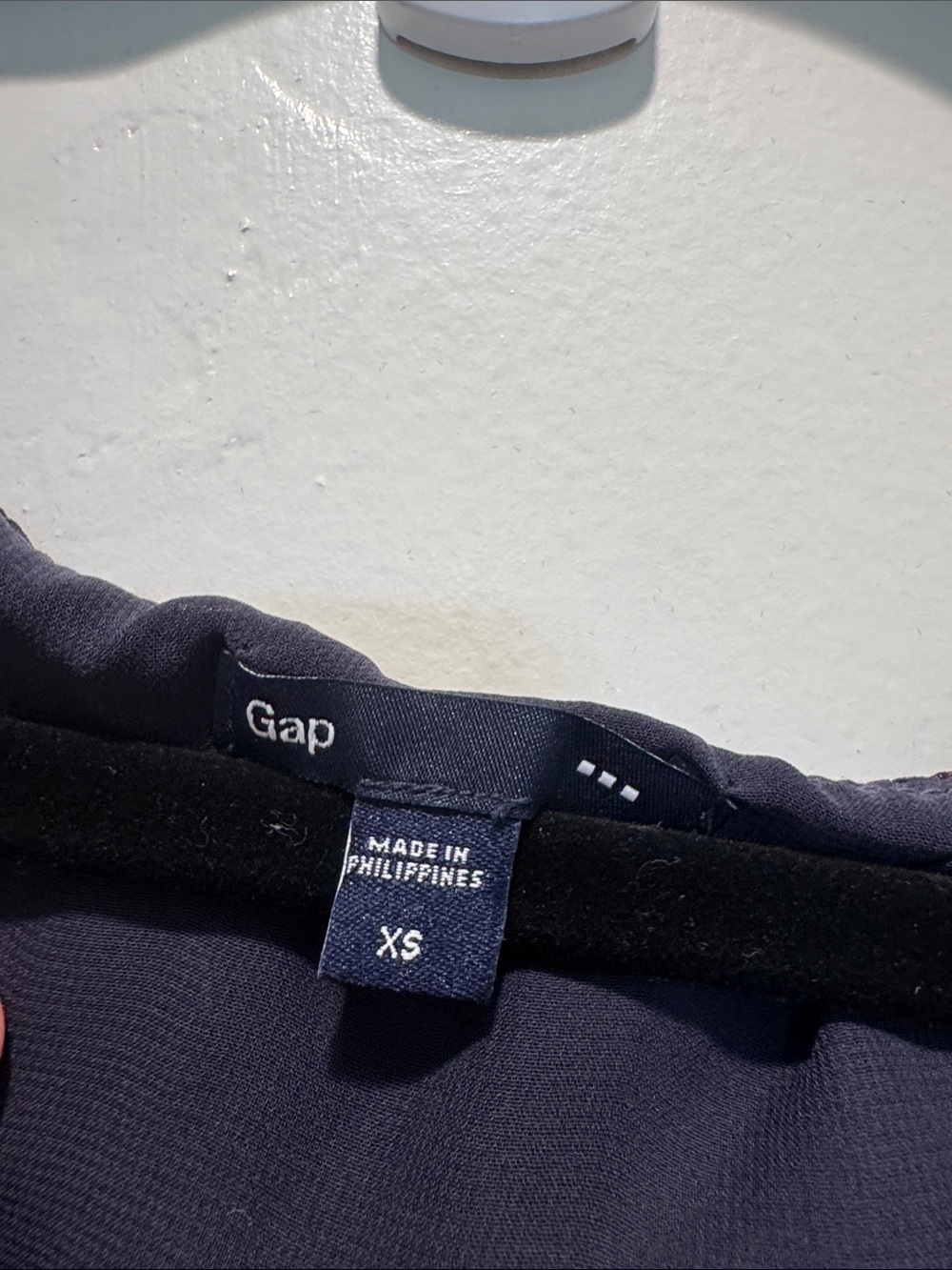 GAP Purple Ruffle-Front Mini Dress - Picture 2 of 2